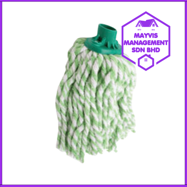 SEMI COLOUR ROUND MOP - GREEN