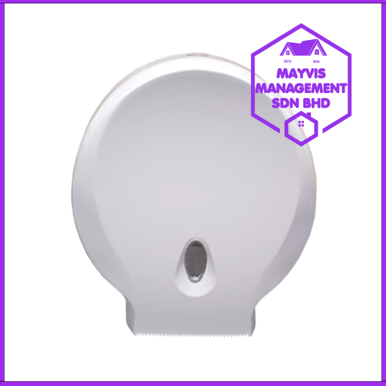 Plastic Jumbo Roll Tissue Dispenser - White